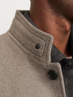 Jack & Jones Jjemelton Wool Blend Coat Sn Winterjassen Greige