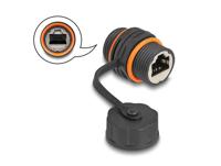 Delock RJ45 Netwerk Adapter Kabel [1x RJ45-bus - 1x RJ45-bus] 0 m Zwart - thumbnail