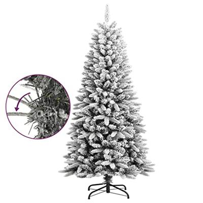 VidaXL Kunstkerstboom met sneeuw 120 cm pvc en pe