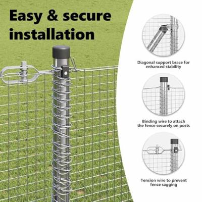 VidaXL Afrasteringspaal zilver 10 x 1,2 m (16 x 16 mm gaas) staal VidaXL Afrasteringspaal zilver 10 x 1,2 m (16 x 16 mm gaas) staal