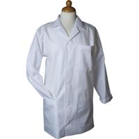 Creativ Company Stofjas, l: 85 cm, afm large, mouwlengte 61 cm, wit, 1 stuk - thumbnail