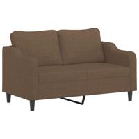 3-delige Loungeset met kussens stof bruin - thumbnail