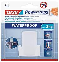tesa POWERSTRIPS® Waterproof scheermeshouder Wit Inhoud: 1 stuk(s) - thumbnail