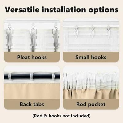 VidaXL Zwart-out gordijnen met ringen 2 pcs crème 260 x 140 cm