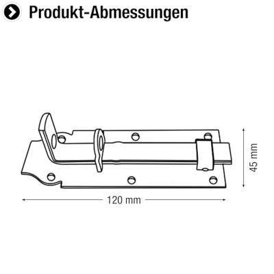 Connex Platte Schuif 45X120 Rvs - HVRJ20037
