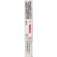 Bosch Accessories 2608596824 HSS Metaal-spiraalboor 6.5 mm Gezamenlijke lengte 139 mm Geslepen DIN 340 Cilinderschacht 5 stuk(s) - thumbnail