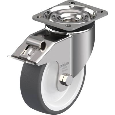Blickle LKX-POTH 125XK-1-FI Zwenkwiel met rem Wieldiameter: 125 mm Draagvermogen (max.): 350 kg 1 stuk(s)