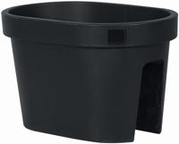 Balkonbak ovaal set 40 cm E&K - antraciet - thumbnail