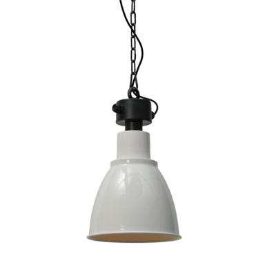Masterlight Retro industrie hanglampIndustria 27 Bud wit met zwart - 2007-06-06-EH-K