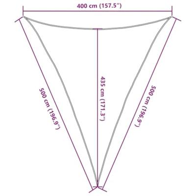 VidaXL Zonnezeil 160 g/m² 4x5x5 m hdpe lichtgroen