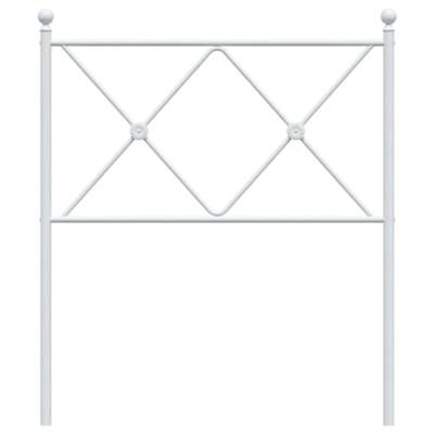 Hoofdbord 80 cm metaal wit Hoofdbord 80 cm metaal wit