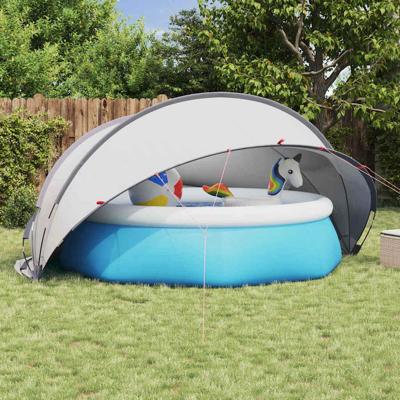Pooldome Grijs en Oranje 405 x 405 x 192 cm Pooldome Grijs en Oranje 405 x 405 x 192 cm