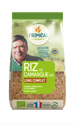 Primeal Volkoren langgraan rijst camargue bio 1 Kilogram