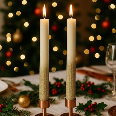 Dinerkaars Wol Wit Goud 26,5cm Ø2,8cm 2st