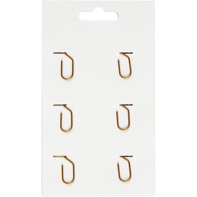 Creativ Company Clips, hart, afm 30x20 mm, goud, 6 stuk/ 1 doos