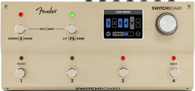 Fender Switchboard Effects Operator met 5 relay true bypass effects loops en 2 hifi buffers