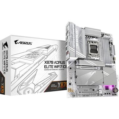 Gigabyte x870 a elite wf7 ice rev 1.0, atx, amd am5, x870, 4x ddr5, usb4, 2.5 gbe, wi-fi 7, pcie 5
