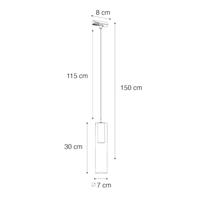 QAZQA Moderne hanglamp goud voor railsysteem 1-fase - Iconic Lloyd - thumbnail
