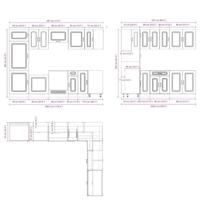 14-delige Keukenkastenset Kalmar bewerkt hout artisanaal eiken - thumbnail