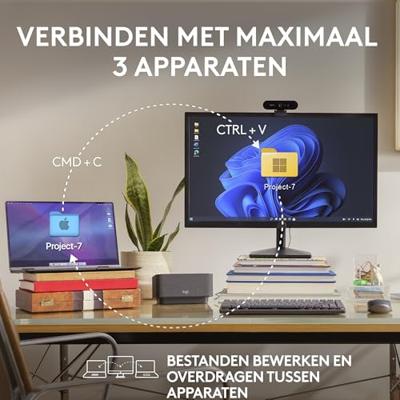 Wireless muis Logitech Anywhere 3S Zwart - thumbnail