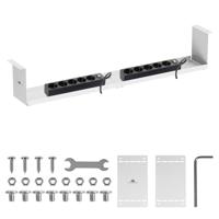 Maclean compacte kabelgoot voor onder het bureau, max. belasting 5 kg, wit, MC-107 W - thumbnail