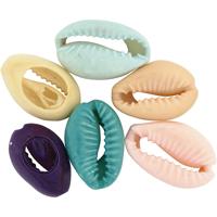 Creativ Company Schelpen, l: 20 mm, diverse kleuren, 6 stuk/ 1 doos - thumbnail