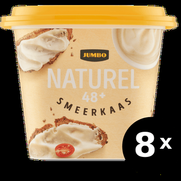 Jumbo naturel 48+ smeerkaas 8 x 200 g Jumbo naturel 48+ smeerkaas 8 x 200 g