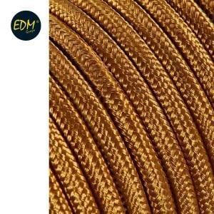 EDM Omsponnen snoer 2x0,75qmm goud 5m EDM Omsponnen snoer 2x0,75qmm goud 5m
