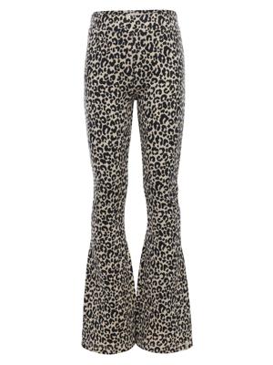 LOOXS Little winter broek meisjes - zand - luipaard/jaquard