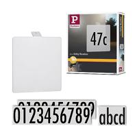 Paulmann 94253 Soley Huisnummerbord Energielabel: G (A - G) Wit - thumbnail