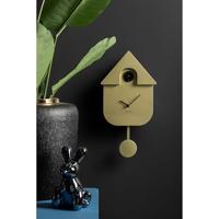 Wall Clock Cuckoo Metallic Gold - thumbnail