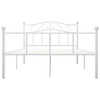 Bedframe metaal wit 140x200 cm - thumbnail