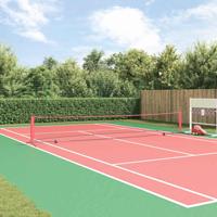 Tennisnet Zwart en rood 595 x 90.5 x 87 cm Polyester - thumbnail