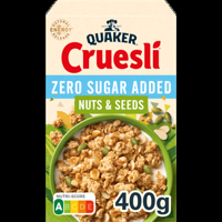 Quaker Cruesli Zero Sugar Added Nuts & Seeds 400 g bij Jumbo - thumbnail