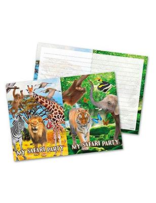 Folat BV Safari uitnodigingen, 8st.