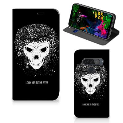 Mobiel BookCase LG G8s Thinq Skull Hair Mobiel BookCase LG G8s Thinq Skull Hair