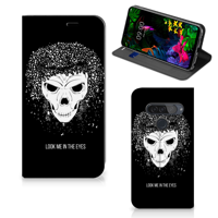 Mobiel BookCase LG G8s Thinq Skull Hair - thumbnail