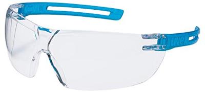 uvex x-fit 9199265 Veiligheidsbril Blauw, Doorschijnend