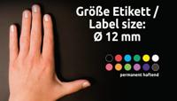 Avery Ronde etiketten diameter 12 mm, rood, 270 stuks - thumbnail