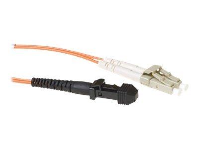 ACT RL9102 Glasvezel Patchkabel Duplex | MTRJ en LC connectoren | LSZH | Multimode | 62.5/125 | OM1 | 2 meter