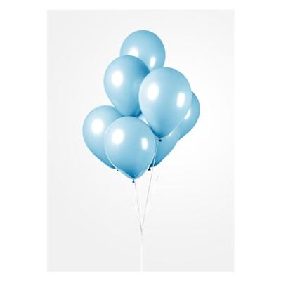 Ballonnen lichtblauw 30cm 10 stuks