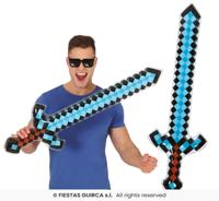 Opblaasbaar Diamond Sword (90cm) - thumbnail