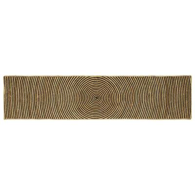 Vloerkleed Natuurlijk en Zwart 60 x 250 cm Jute Vloerkleed Natuurlijk en Zwart 60 x 250 cm Jute