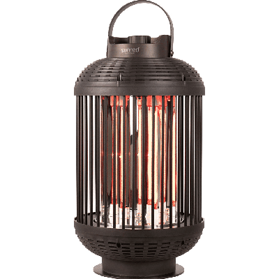 Sunred tafelverwarmer indox 1200 w halogeen zwart
