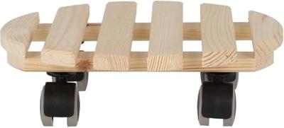 Esschert Design Plantentrolley Rond Indoor Naturel - thumbnail