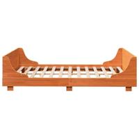Bedframe zonder matras massief grenenhout wasbruin 150x200 cm - thumbnail