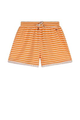 NoBell zomer short meisjes - melon - jersey, fancy streep - Sillas