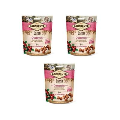 CARNILOVE CRUNCHY SNACK LAM / CRANBERRIES 200 GR - thumbnail
