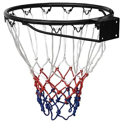 Basketbalring 39 cm staal zwart - thumbnail