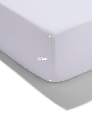 HEMA Hoeslaken 70x150cm zacht katoen wit (wit)